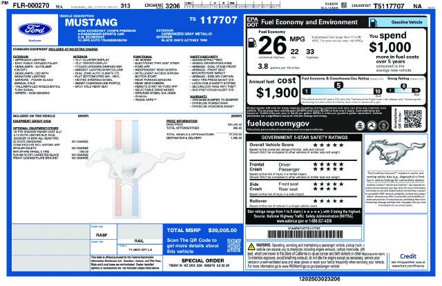 2026 Ford Mustang EcoBoost Premium