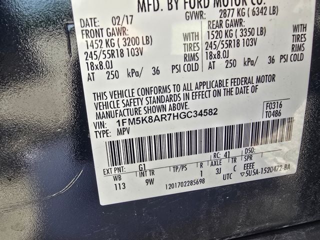 2017 Ford Utility Police Interceptor Base