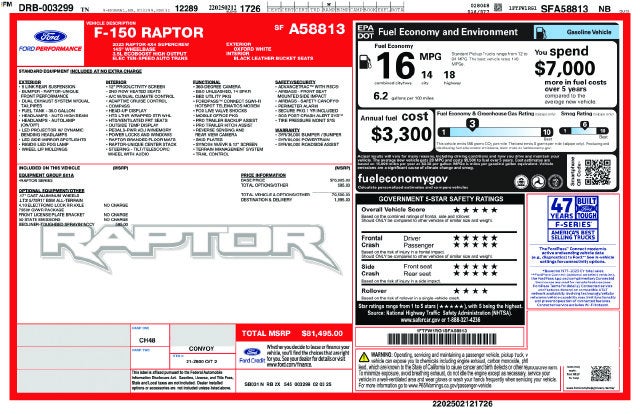 2025 Ford F-150 Raptor