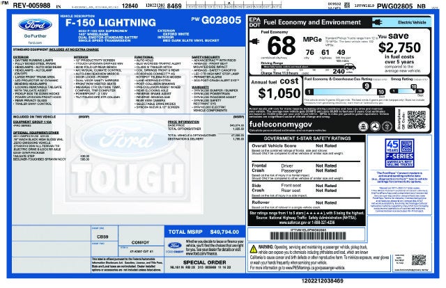 2023 Ford F-150 Lightning Pro