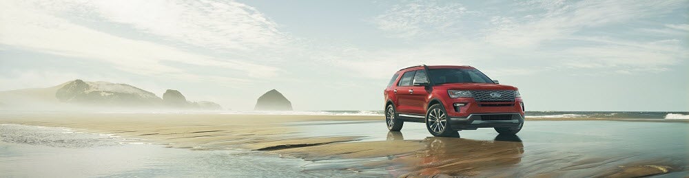 2019 Ford Explorer red