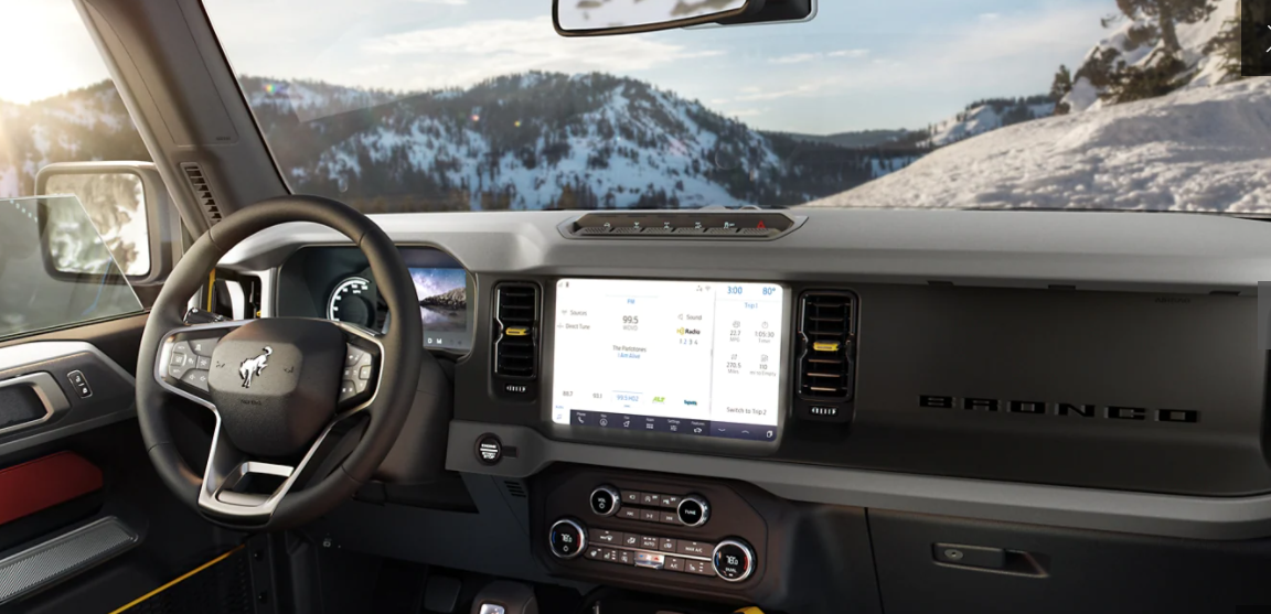 2022 Ford Bronco Interior